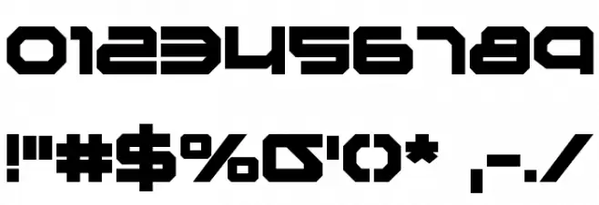 Traveler Bold Font OTHER CHARS