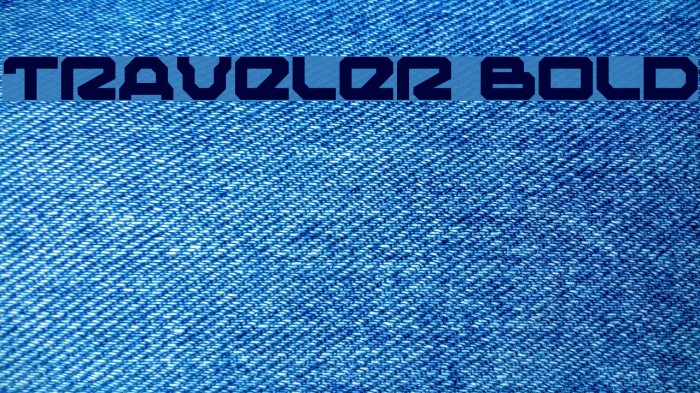 Traveler Bold Font examples