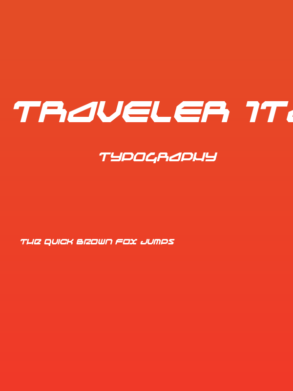 Traveler Italic Poster