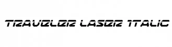 Traveler Laser Italic  Frei Schriftart Herunterladen