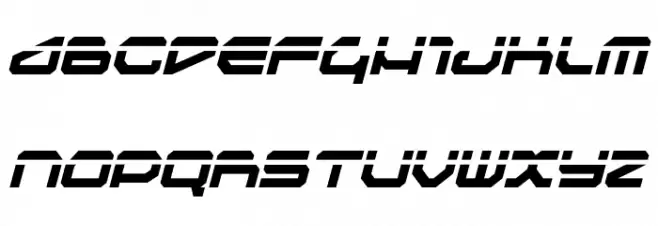 Traveler Laser Italic Caratteri MAIUSCOLE