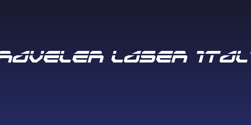 Traveler Laser Italic Social Header