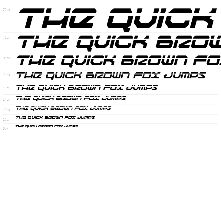 Traveler Laser Italic Waterfall