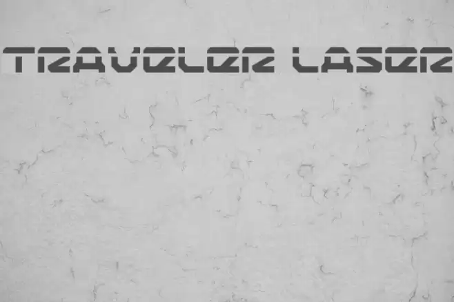 Traveler Laser Font examples