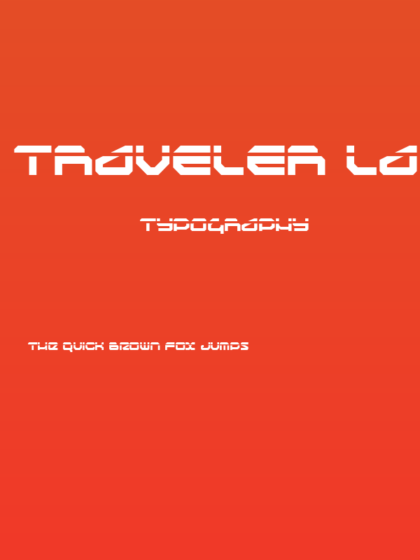 Traveler Laser Poster
