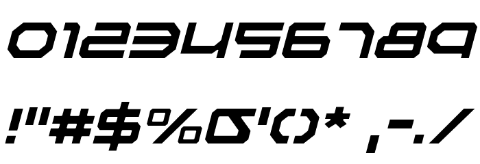 Traveler Light Italic Font OTHER CHARS