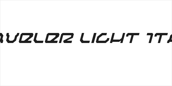 Traveler Light Italic Logo