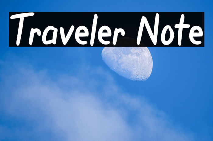 Traveler Note Example 1