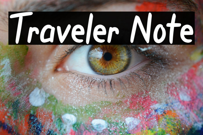 Traveler Note Example 2