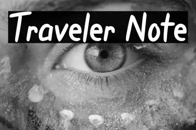 Traveler Note Caratteri examples