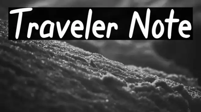 Traveler Note Caratteri examples