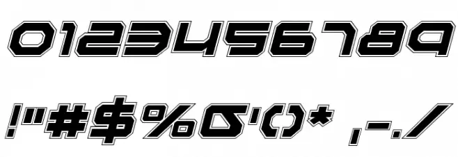 Traveler Pro Italic Font OTHER CHARS