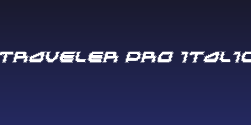 Traveler Pro Italic Social Header