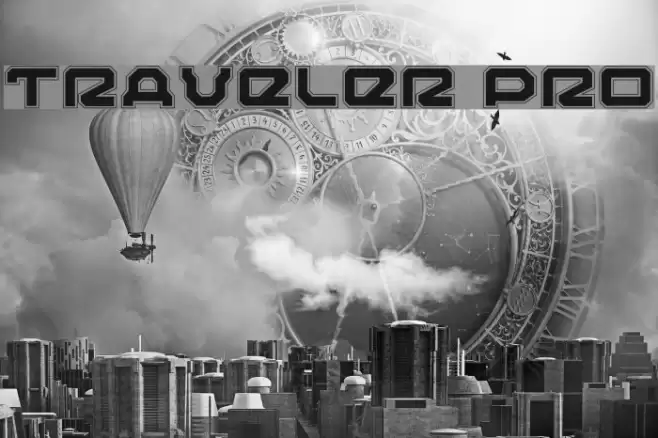 Traveler Pro Font examples