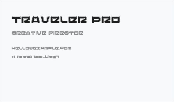 Traveler Pro Business Card