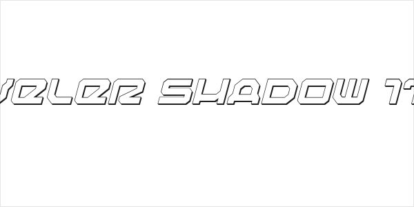 Traveler Shadow Italic Logo