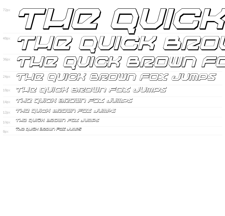 Traveler Shadow Italic Waterfall