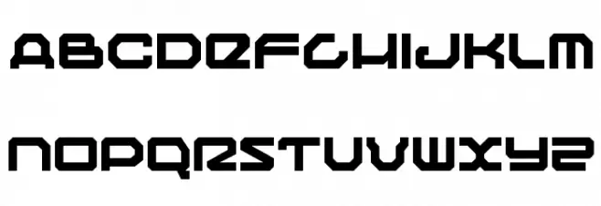 Traveler Schriftart Kleinbuchstaben