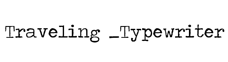 Traveling _Typewriter  नि: शुल्क फ़ॉन्ट्स डाउनलोड