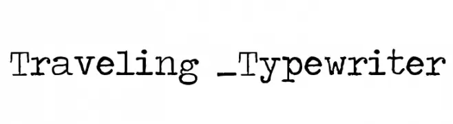 Traveling _Typewriter  Frei Schriftart Herunterladen