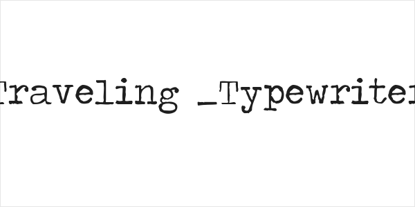 Traveling _Typewriter Logo
