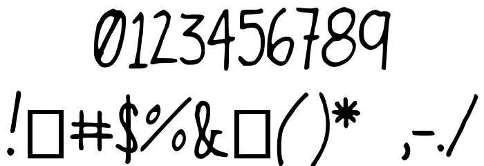 TravelingThrough Font OTHER CHARS