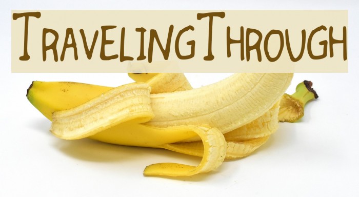 TravelingThrough Font examples