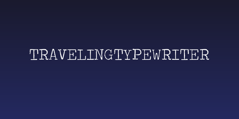 TravelingTypewriter Social Header