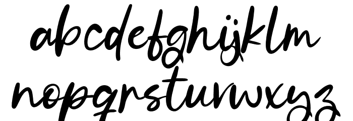Travellia 字体 小写