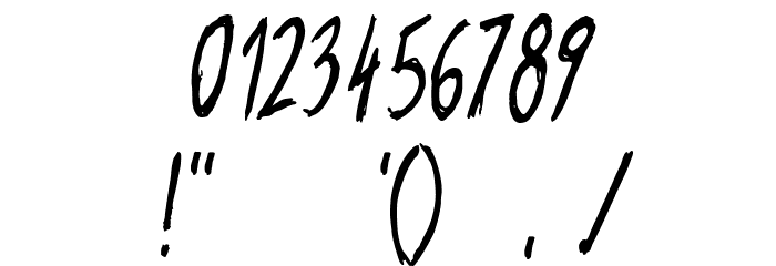 Travelling Font OTHER CHARS