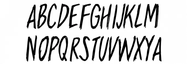 Travelling Schriftart Groß
