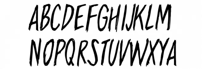Travelling Schriftart Groß