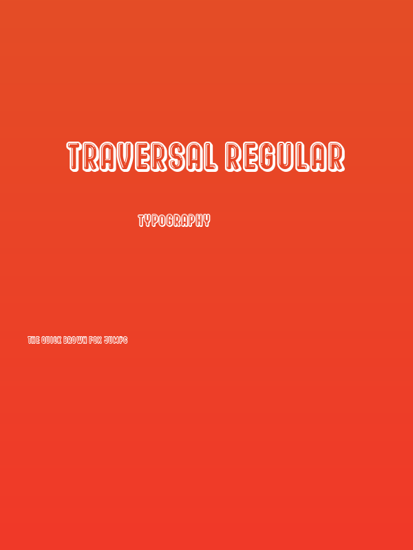 Traversal Regular Poster