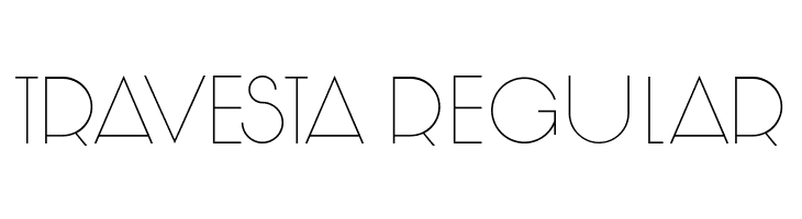 Travesta Regular  Скачать бесплатные шрифты