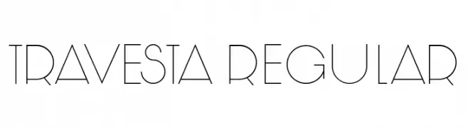 Travesta Regular  Fuentes Gratis Descargar