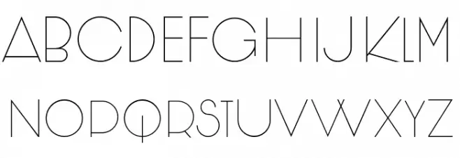 Travesta Regular 字体 大写