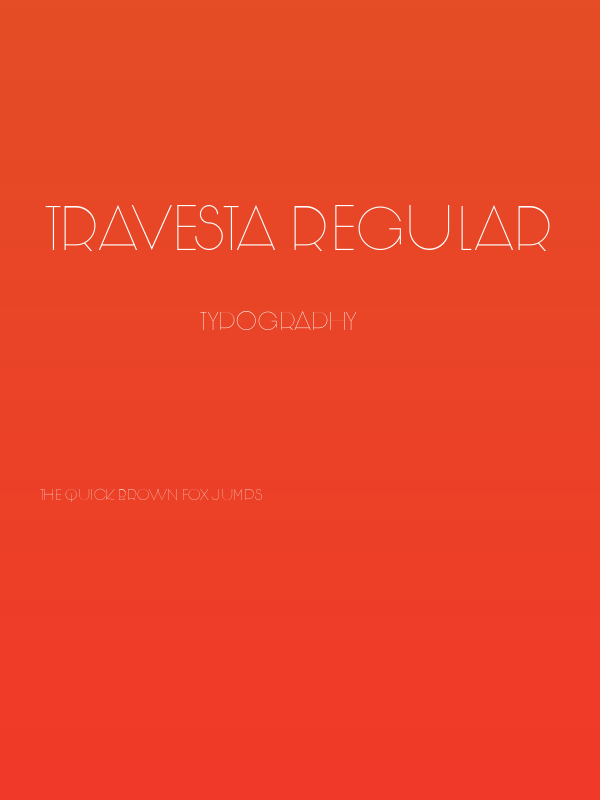 Travesta Regular Poster