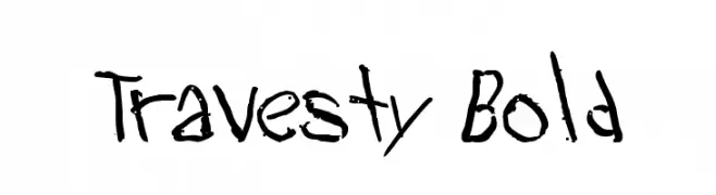 Travesty Bold  font caratteri gratis