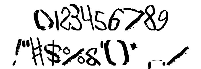 Travesty Bold Font OTHER CHARS