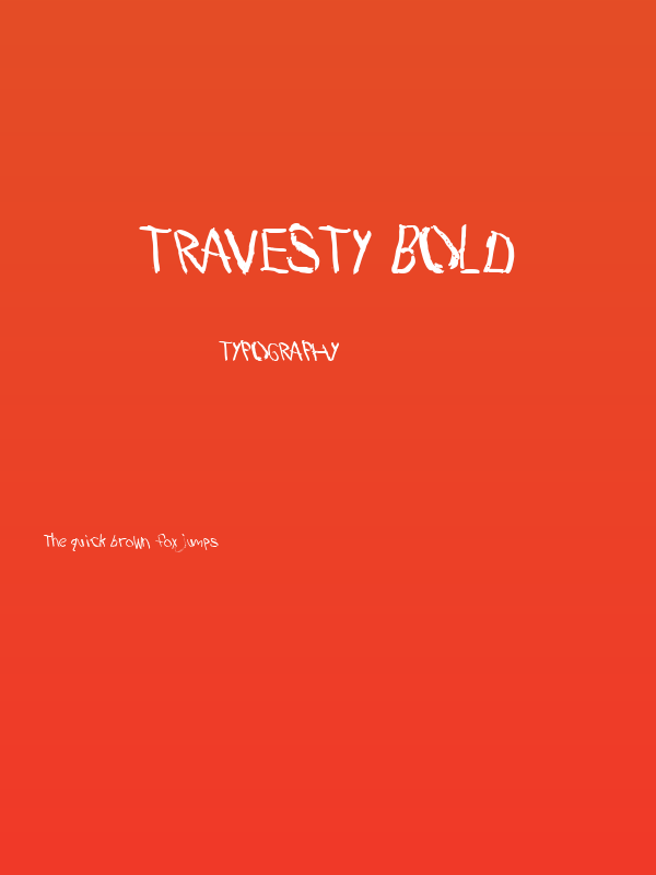 Travesty Bold Poster
