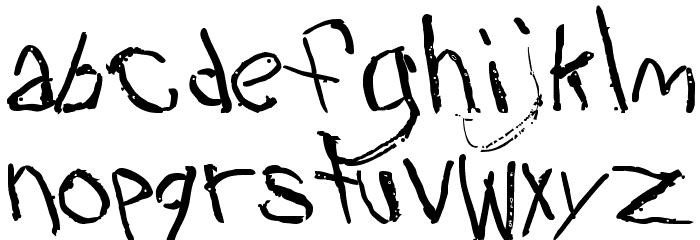 Travesty Bold Font LOWERCASE
