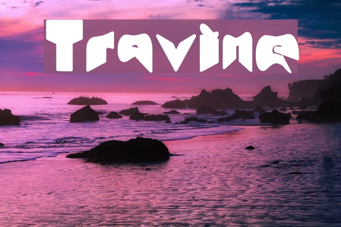 Travine Font examples