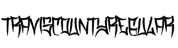 Travis County  Regular  font caratteri gratis