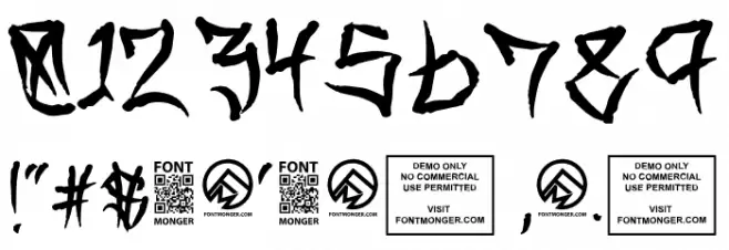 Travis County  Regular Font OTHER CHARS