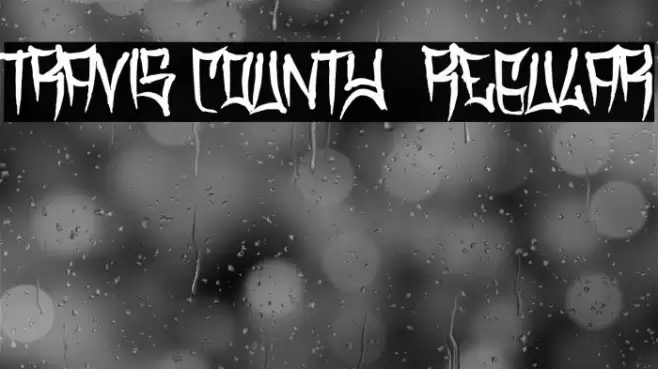 Travis County Regular Font examples