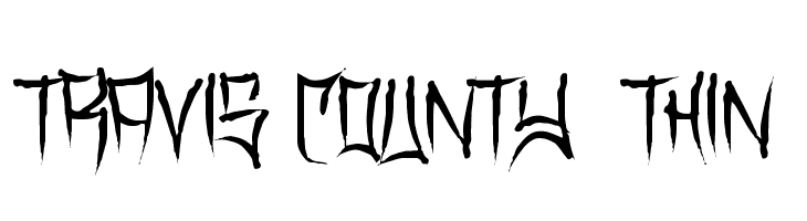 Travis County  Thin  Fuentes Gratis Descargar