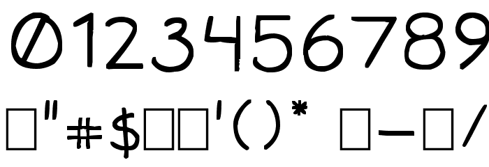 Travis Sans MS Font OTHER CHARS