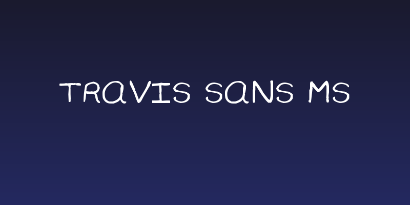 Travis Sans MS Social Header