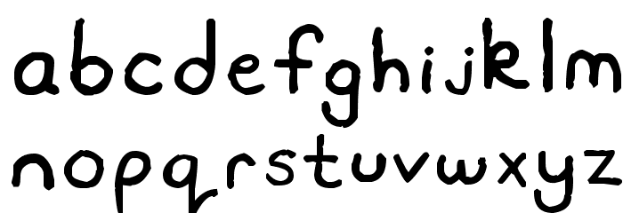 Travis Sans MS Font LOWERCASE
