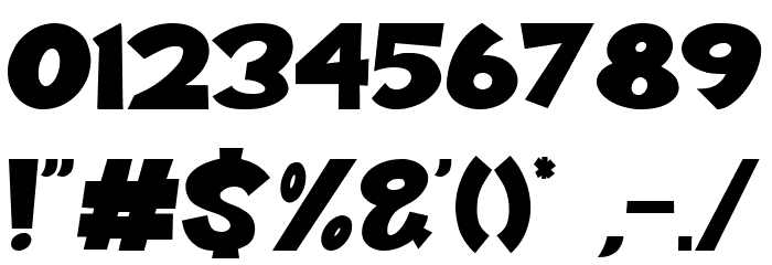 Travis Zone Font OTHER CHARS